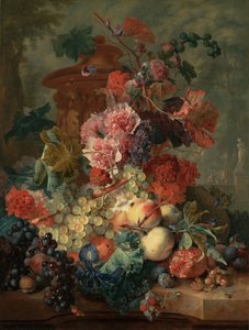 Pieza de frutas de Jan van Huysum